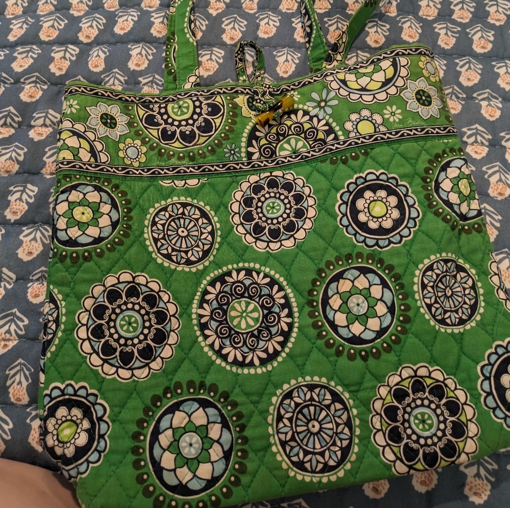 Vera Bradley Green Cupcakes Tote
